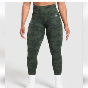 Gymshark Dark Green Camo Leggings